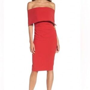 Vince Camuto off the shoulder red dress